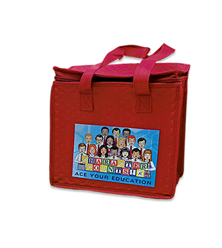 ACE Your Education Lunch Tote, Red